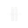 2Pcs 2 Styles Acrylic Rulers AJEW-WH0270-327-7