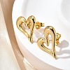 304 Stainless Steel Stud Earrings for Women EJEW-L296-077G-2