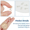 6Pcs 925 Sterling Silver Pendants STER-DR0001-33-3