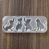 Cat Shape Pendant DIY Silhouette Silicone Mold LS-DIY-K067-02C-2
