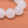 Round Natural White Jade Bead Strands G-R345-4mm-06-4