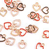 DIY Golden Plated Alloy Enamel Charms PALLOY-CJ0001-13-3