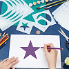 14Pcs Square PET Hollow Out Drawing Painting Stencils DIY-WH0308-410C-3