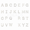 304 Stainless Steel Alphabet Letter Charms STAS-PH0019-70-1