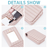 PU Leather Lipstick Case with Mirror CON-WH0088-51A-3