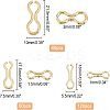 240Pcs 3 Style Stainless Steel Fishing Swivel Tackle Accessories STAS-FH0001-57G-2