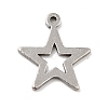 Non-Tarnish 201 Stainless Steel Pendants STAS-A066-14P-3