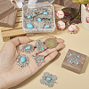 16Pcs 8 Styles Synthetic Turquoise Pendants FIND-TA0002-15-14