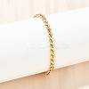 304 Stainless Steel Link Chain Bracelets for Women BJEW-Z143-05G-3