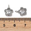 304 Stainless Steel Micro Pave Cubic Zirconia Charms LS-STAS-K302-01A-P-3