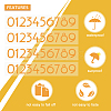 Waterproof Self Adhesive Craft Stickers DIY-GF0002-59C-03-4
