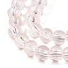 Baking Paint Transparent Glass Beads Strands LS-DGLA-N006-6mm-02-3