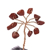 Natural Red Jasper Chips Tree of Life Decorations DJEW-P022-03A-09-2