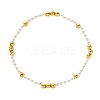 Bohemian Style Brass & Imitation Pearl Stretch Bracelets for Women FP3372-5