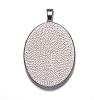 Alloy Pendant Cabochon Settings PALLOY-A15657-N-NF-2