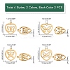 16Pcs 8 Style 201 Stainless Steel Pendants STAS-UN0032-09-6