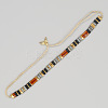 Vintage Ethnic Style Adjustable Glass Tila Beaded Handmade Slider Bracelets for Women ZN9527-8-1