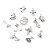 48Pcs 12 Styles Tibetan Style Alloy Pendants TIBE-FP0001-15-3
