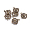 Tibetan Style Alloy Compass Pendants LS-TIBEP-S272-AB-FF-1