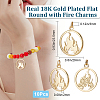 10Pcs Brass Pendants KK-BBC0010-27-2