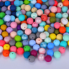 Round Silicone Focal Beads SI-JX0046A-90-4