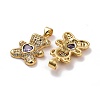 Brass Micro Pave Cubic Zirconia Pendants LS-KK-K258-24C-G-RS-2