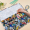 Shoes Printed Canvas Painting Brush Pen Storage Bag AJEW-WH0162-22-3
