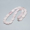 Natural Rose Quartz Beaded Necklaces NJEW-S398-17-1