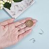 20Pcs Brass Earring Hooks JX503B-3