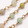 Handmade Amazonite Beaded Chains AJEW-P060-4mm-02-4