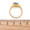 Round Natural Lapis Lazuli Chips Finger Rings RJEW-D303-03G-05-3