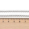 Tarnish Resistant 304 Stainless Steel Rolo Chain Necklaces NJEW-L136-07P-2