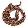 Frosted Transparent Glass Bead Strands X1-GLAA-P065-8mm-13-5