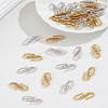 40Pcs 2 Colors Tibetan Style Alloy S-Hook Clasps FIND-LP0008-34-1