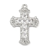 Brass Micro Pave Cubic Zirconia Pendants KK-P342-15P-02-1