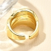 Rack Plating Brass Micro Pave Clear Cubic Zirconia Cuff Finger Rings for Women RJEW-M028-29G-4