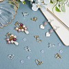 24Pcs 6 Styles Brass Clip-on Earring Findings KK-BBC0019-62-3