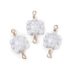 Opaque Acrylic Links Connector Charms KK-K296-07A-G-1