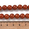 Grade A Natural Red Jasper Bead Strands G-P075-36-8mm-3