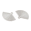 Long-Lasting Plated Brass Filigree Pendants KK-K336-19P-2