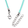 Waxed Cord Necklace Making X-NCOR-T001-12-3