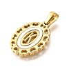 Golden 304 Stainless Steel Pendants STAS-K300-02G-K-2