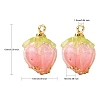Handmade Flower Epoxy Resin Pendants LS-KY-S163-103D-3