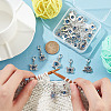 4 Sets Evil Eye Pendant Decorations HJEW-NB0001-68-3