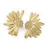 304 Stainless Steel Stud Earrings For Women EJEW-B110-01G-03-1