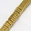 Electroplate Non-magnetic Synthetic Hematite Beads Strands G-J165-4mm-02-3