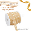 40 Yards 4 Colors Single Face Velvet Ribbon with 4Pcs Plastic Empty Spools SRIB-HY0001-09A-2
