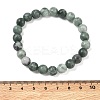 Natural Jade Round Beaded Stretch Bracelets GG-CBA12F1-02A-03-5