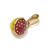 304 Stainless Steel Enamel Fruit Vegetable Charms STAS-F336-02B-G-2