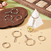 5Pcs 304 Stainless Steel Open Back Bezel Pendants STAS-TAD0001-01E-5